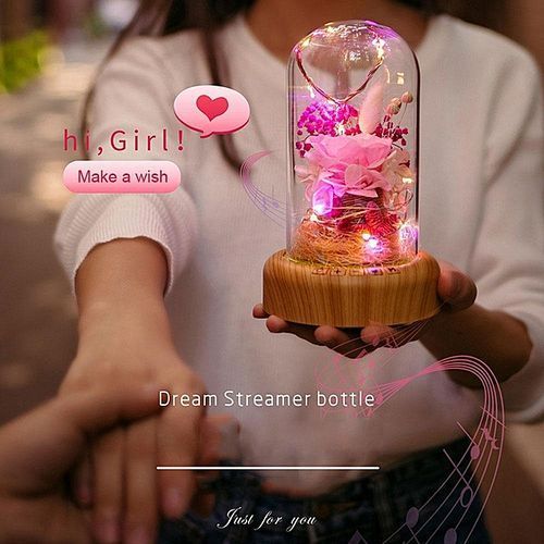 Creative 2 In 1 LED Night Light Bluetooth Audio Speaker USB Rechargeable Mini Desk Lamp Romantic Gift HT-S