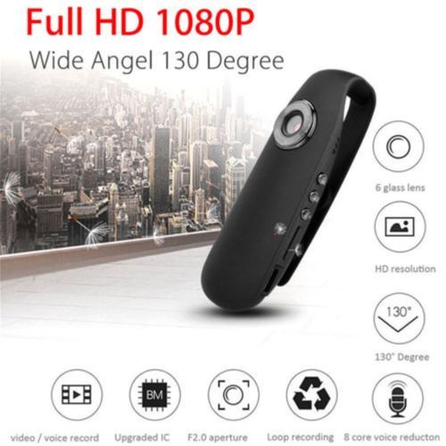 HD Mini Camera Portable 1080P Mini Camcorder Dash Cam Police Body Motorcycle Bike Motion Camera Home Security EU US USB L0531 #D(EU)