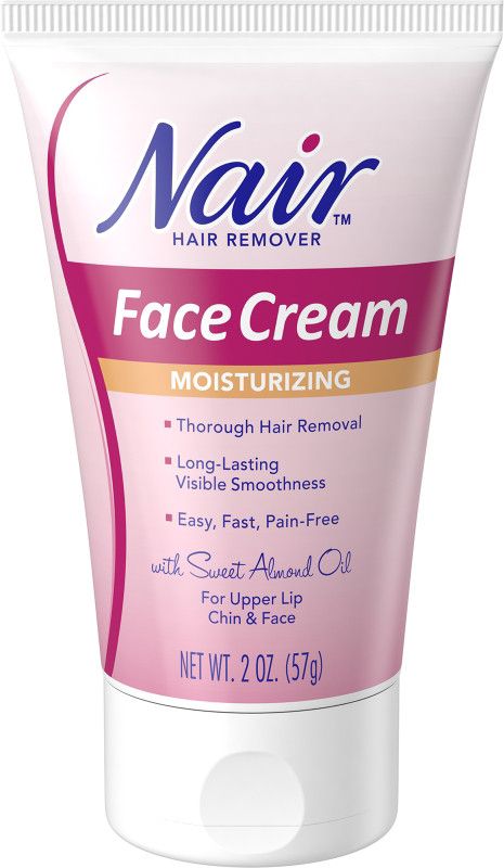 Hair Remover Facial Moisturizing Cream With Sweet Almond Oil, 2OZ