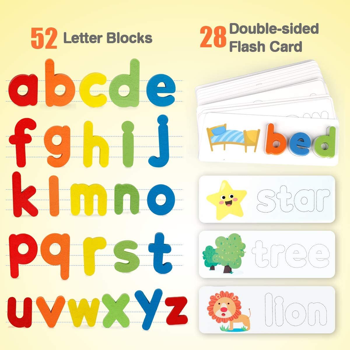 Wooden Alphabet Matching ABC Letters For Kids