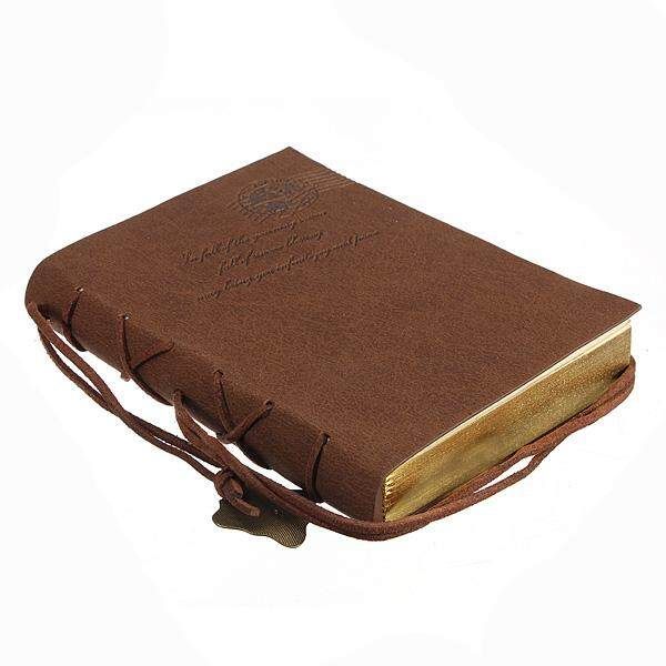 Classic Retro Leather Key Blank Diary Notebook Vintage String Journal Sketchbook