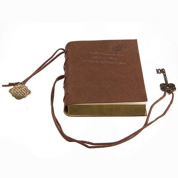 Classic Retro Leather Key Blank Diary Notebook Vintage String Journal Sketchbook