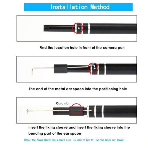 LEBAIQI USB Ear Endoscope Camera - Digital Mini Otoscope Portable HD Visual Ear Cleaning Earwax Remover Tool With Waterproof Video Snake Camera & Adjustable 6 LED Lights For Samsung IPhone MAC Laptop Windows Android IOS