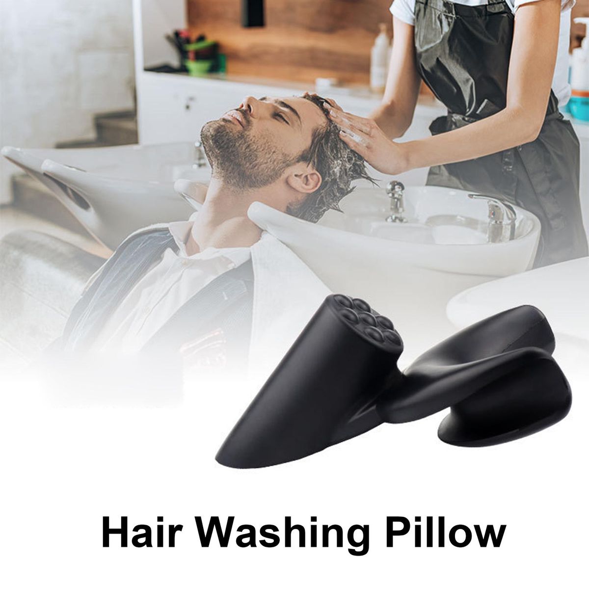 Hair Washing Pillow Shampoo Neck Rest Pillow Cushion Neck Rest Support Pillow Black Hair Salon Accessories