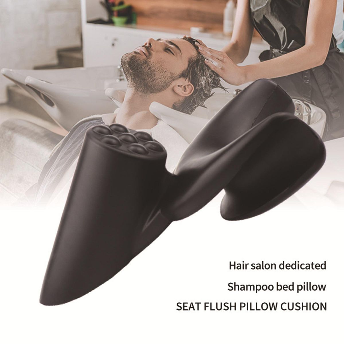Hair Washing Pillow Shampoo Neck Rest Pillow Cushion Neck Rest Support Pillow Black Hair Salon Accessories