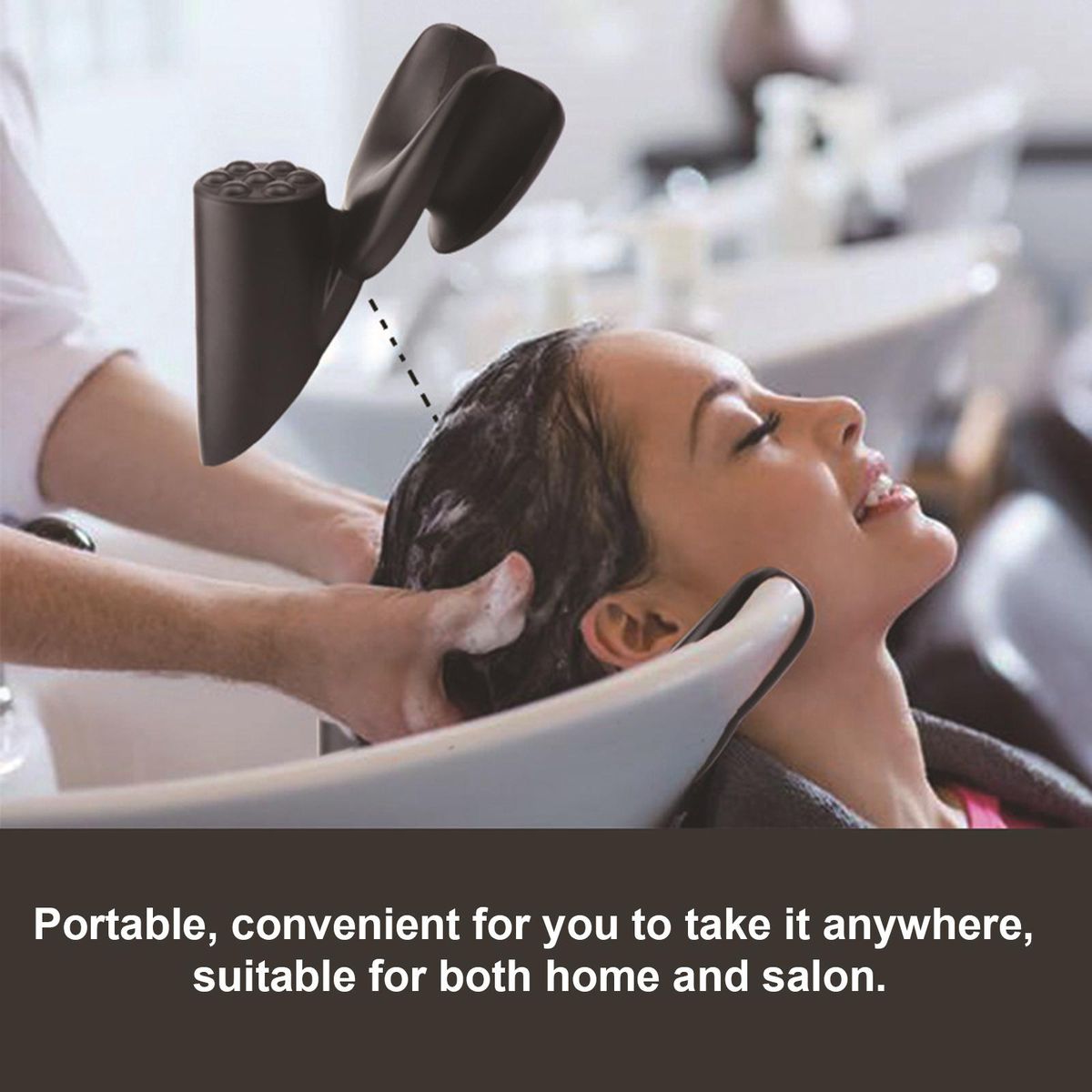 Hair Washing Pillow Shampoo Neck Rest Pillow Cushion Neck Rest Support Pillow Black Hair Salon Accessories