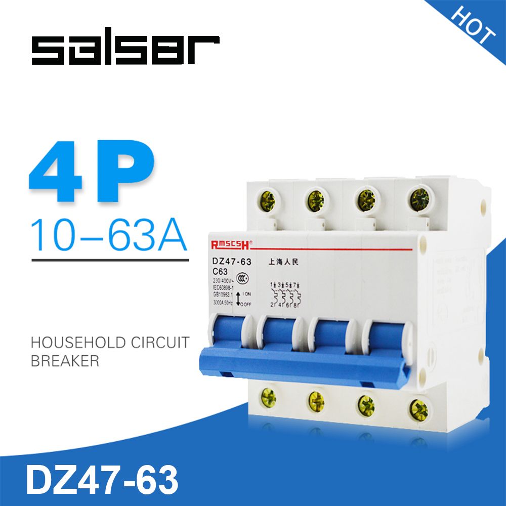 DZ47-63 Atmosphere Switch 1A - 63A Small-sized Mini Circuit