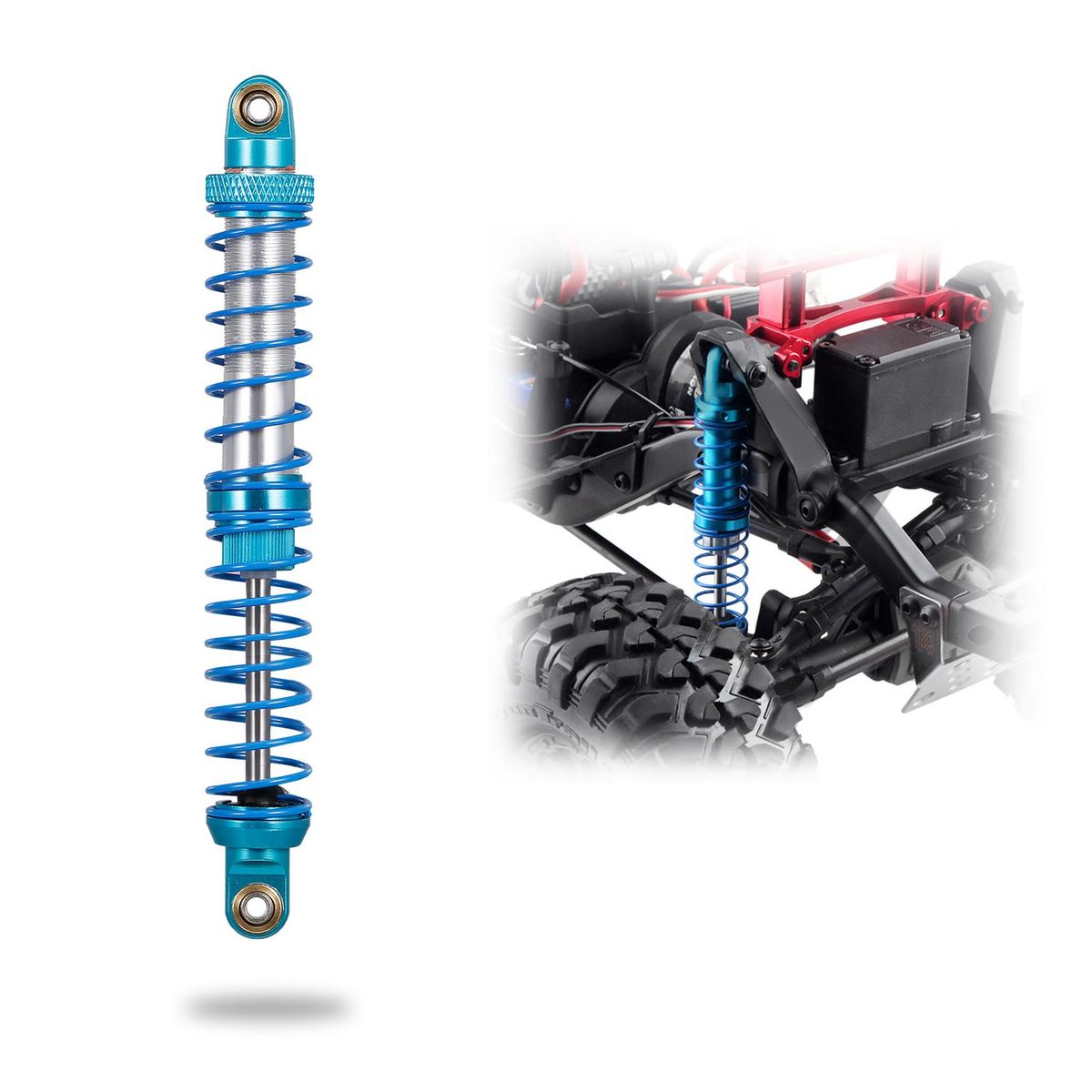 110mm Metal Shock Absorber Damper for RC Car Truck Crawler Compatible with TRX-4 Axial SCX RC4WD D90/D110 Axial Wraith/RR10