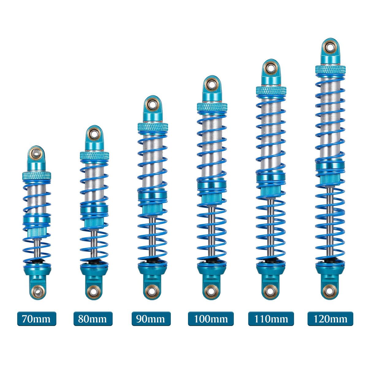 110mm Metal Shock Absorber Damper for RC Car Truck Crawler Compatible with TRX-4 Axial SCX RC4WD D90/D110 Axial Wraith/RR10