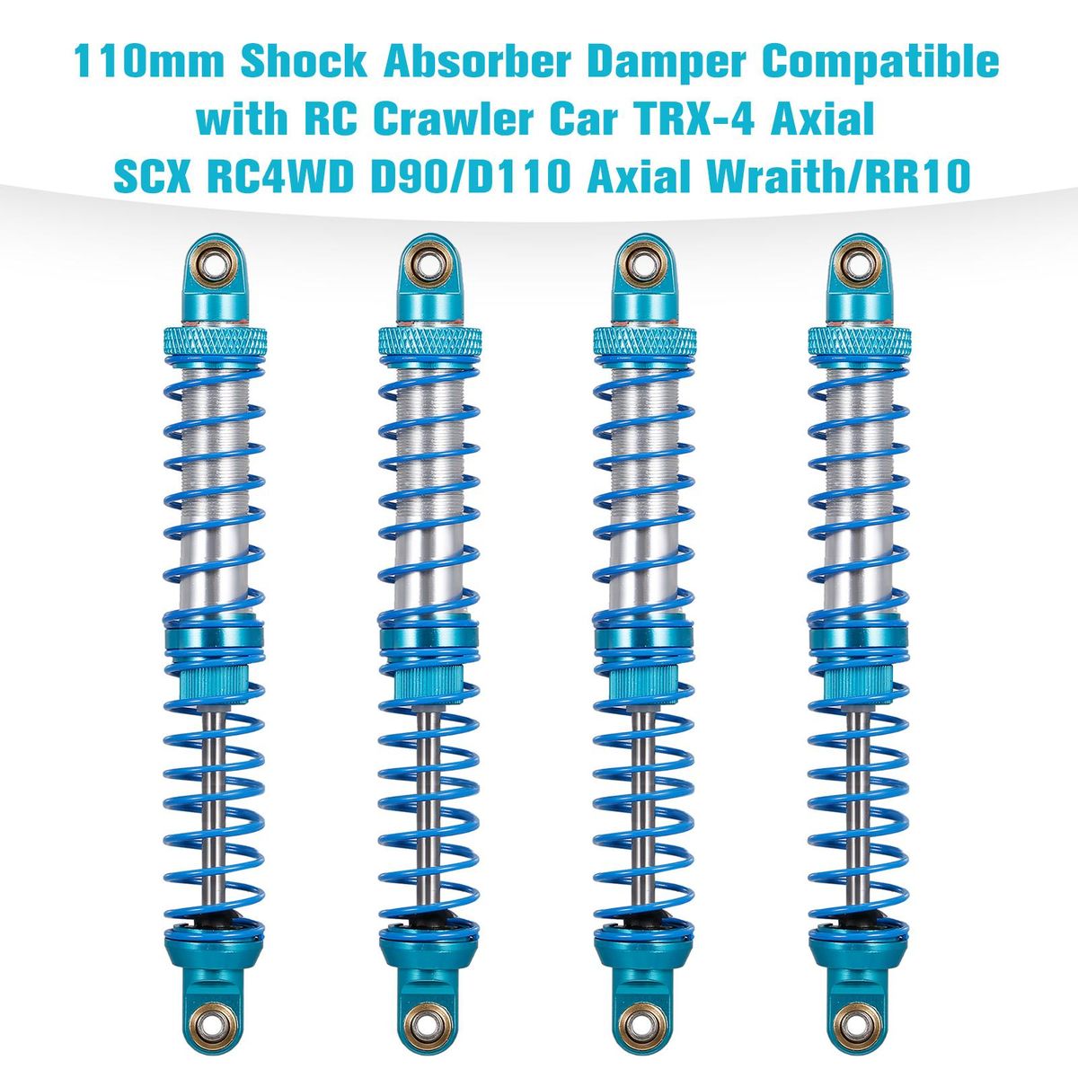 110mm Metal Shock Absorber Damper for RC Car Truck Crawler Compatible with TRX-4 Axial SCX RC4WD D90/D110 Axial Wraith/RR10