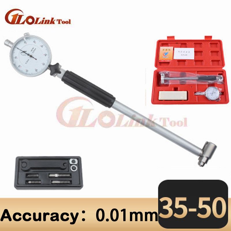 Dial Bore Gauge Engine Cylinder Indicator Measuring Gauge 0.01mm Tige De Connexion Rallonge Jauge