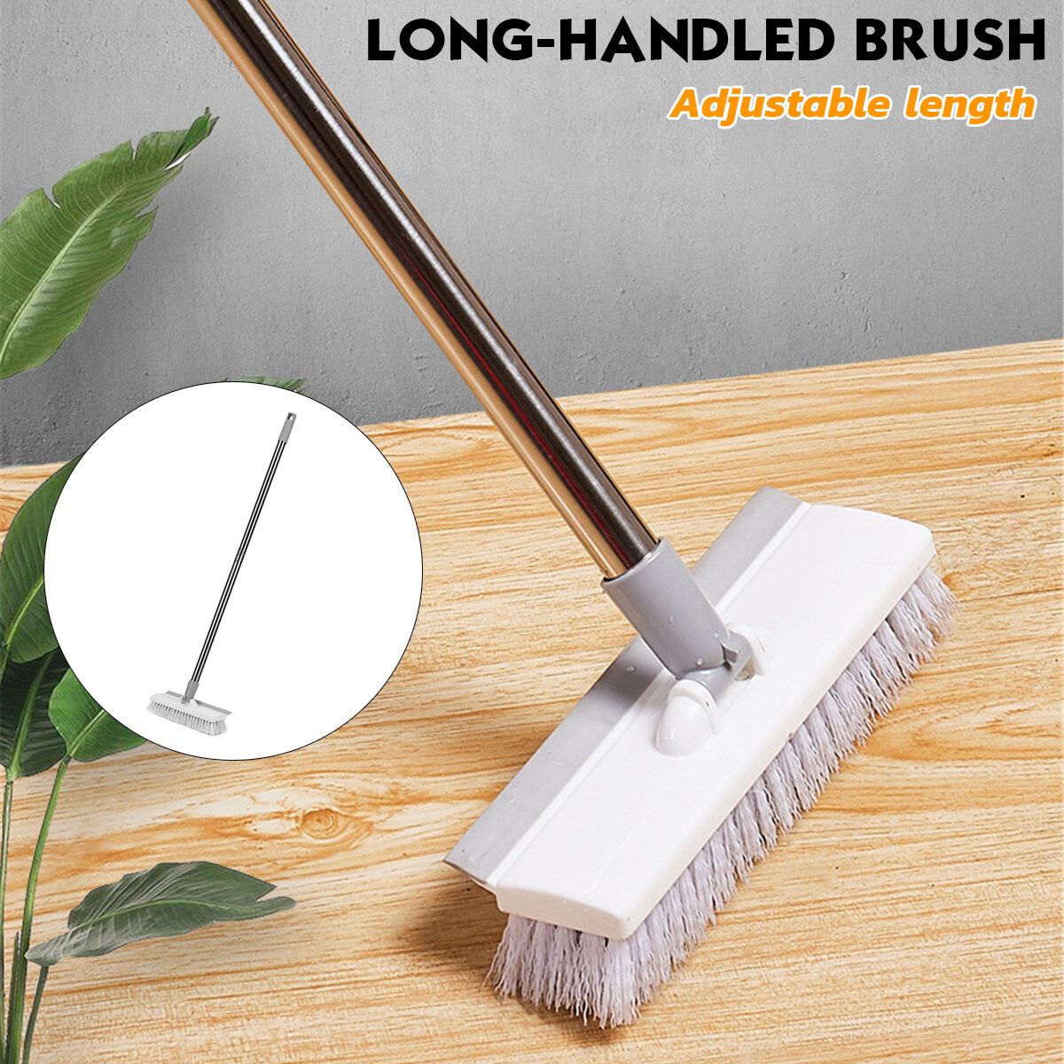 Powerful Decontamination Floor Brush Toilet Floor Long Handle Cleaning Brush
