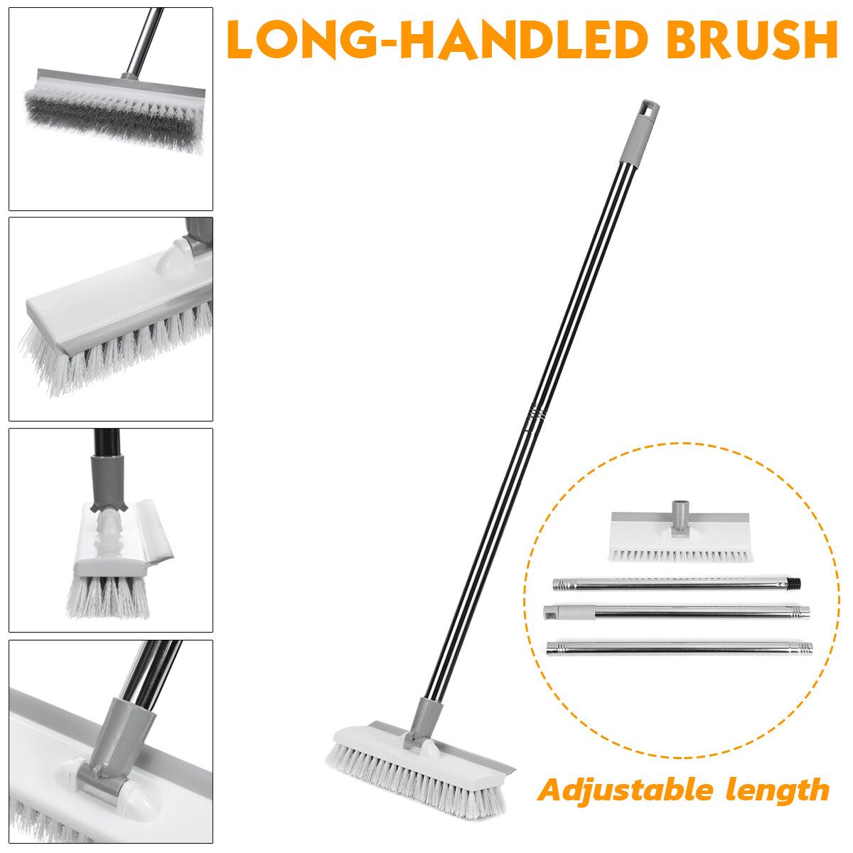 Powerful Decontamination Floor Brush Toilet Floor Long Handle Cleaning Brush