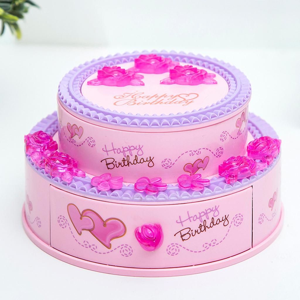 Music Box With Drawers Jewelry Storage Case Musical Toy