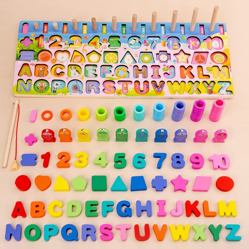 Multifunctional Logarithmic Early Montessori Learning Board