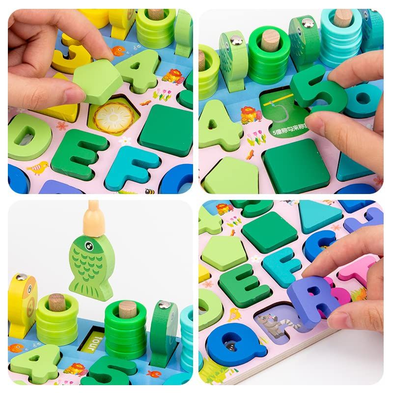 Multifunctional Logarithmic Early Montessori Learning Board