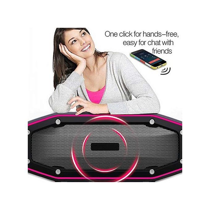 Portable Waterproof IPX6 Bluetooth Wireless Speaker 10W With Bumping Bass For Outdoor Sports HT-S