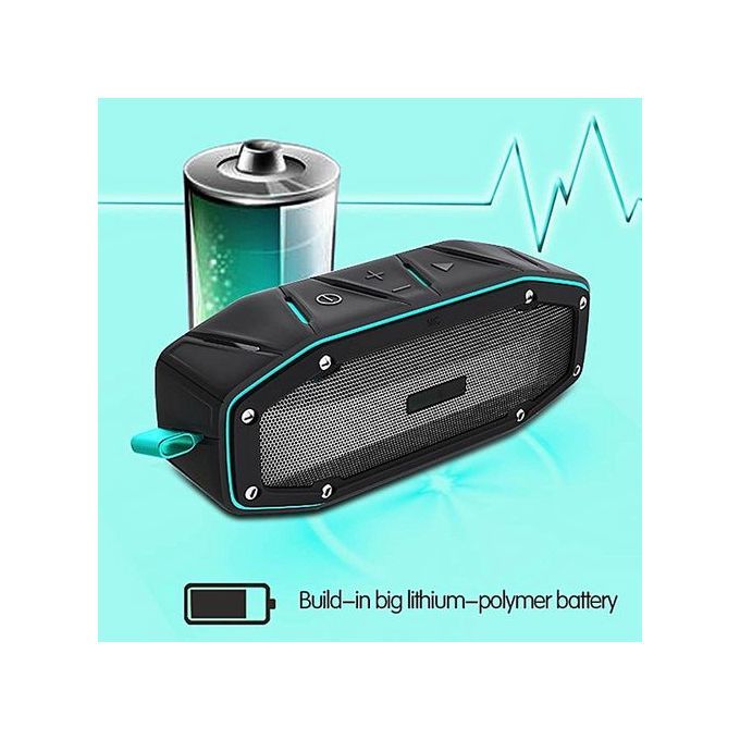 Portable Waterproof IPX6 Bluetooth Wireless Speaker 10W With Bumping Bass For Outdoor Sports HT-S