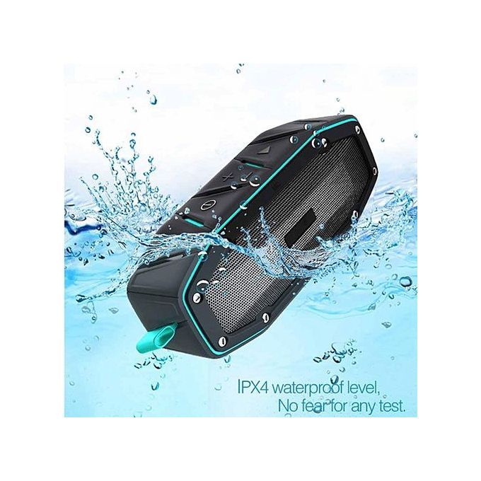 Portable Waterproof IPX6 Bluetooth Wireless Speaker 10W With Bumping Bass For Outdoor Sports HT-S