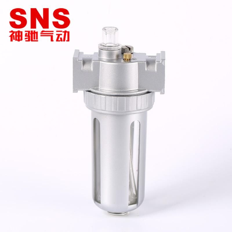 SNS Shenchi Pneumatic Atomized Lubricator SL300 F. R. L (Filter Reducing Pressure Valve Lubricator) Oil Mist Filter Compressed Air Atomized Lubricator