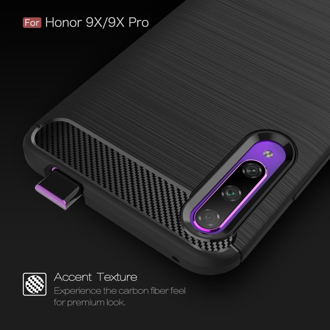 Brushed Texture TPU Case For Huawei Honor 9X / 9X Pro