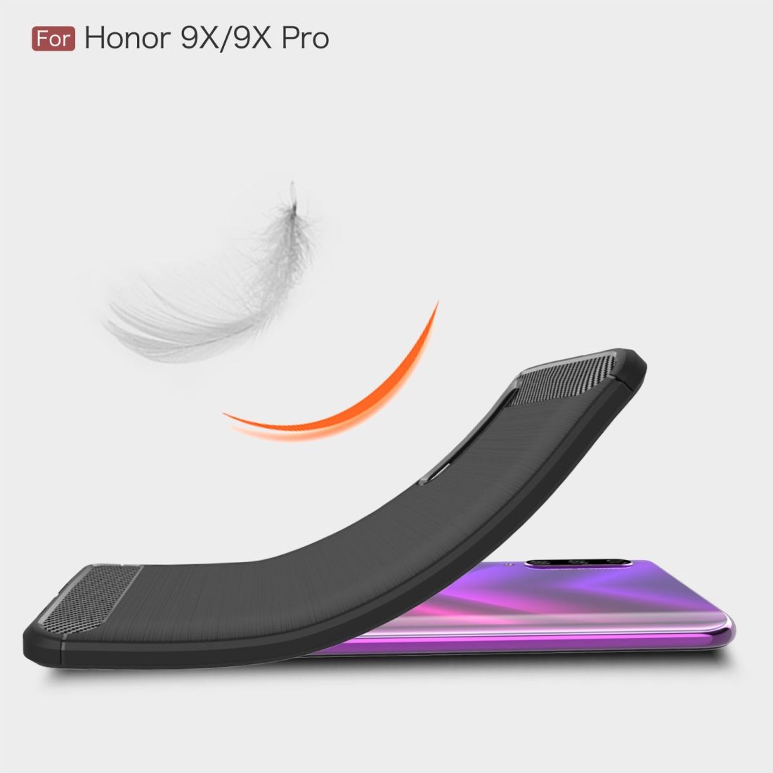 Brushed Texture TPU Case For Huawei Honor 9X / 9X Pro