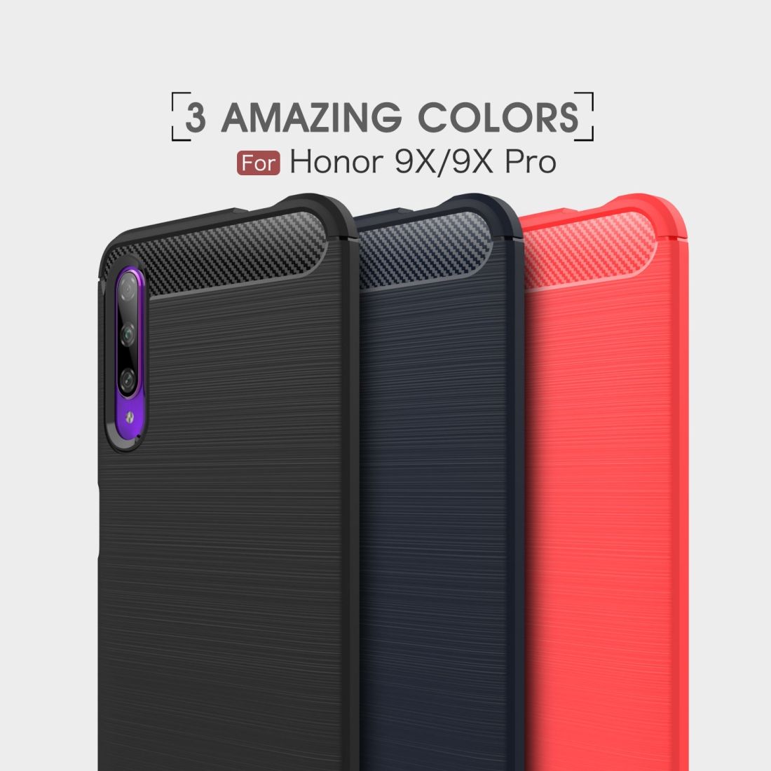 Brushed Texture TPU Case For Huawei Honor 9X / 9X Pro