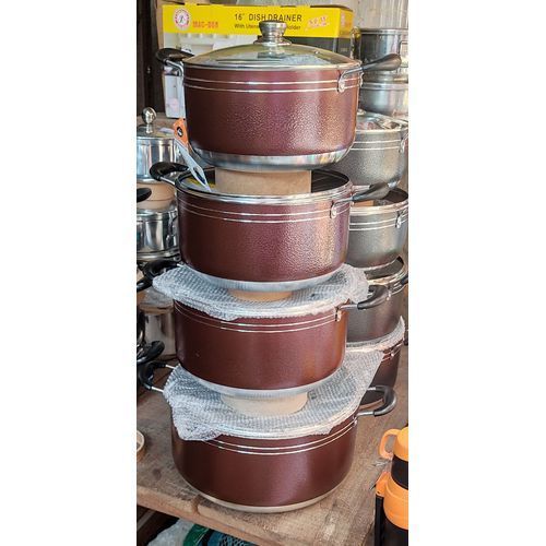 4 Set- Large Size Non-stick Premium  Cookware Pots
