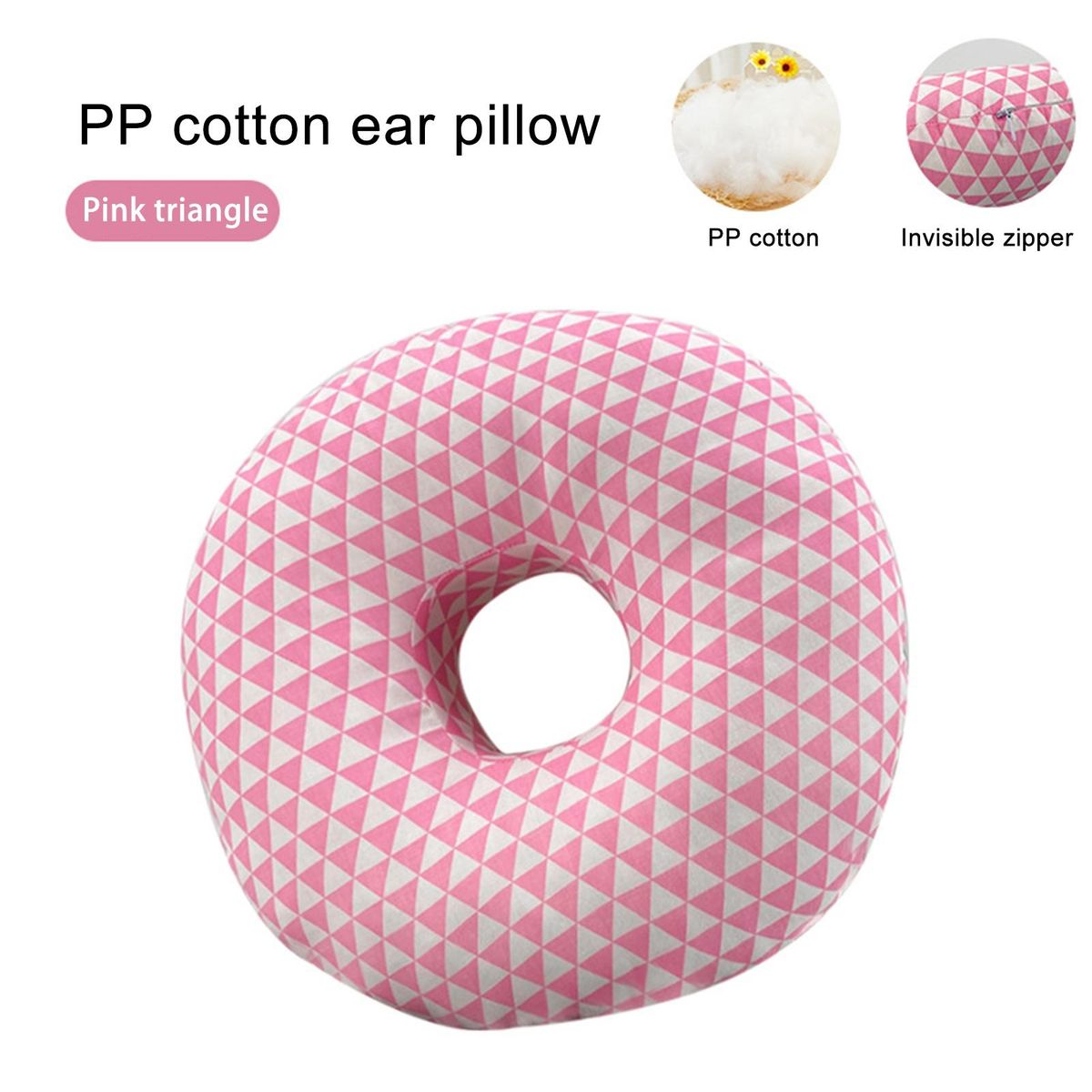 Soft Material Ear Pillow Sleepease Side Sleepers Ear Pain for Reduced