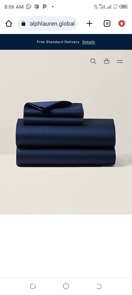 Plain Bedsheets And  Pillow Cases -  Navy Blue