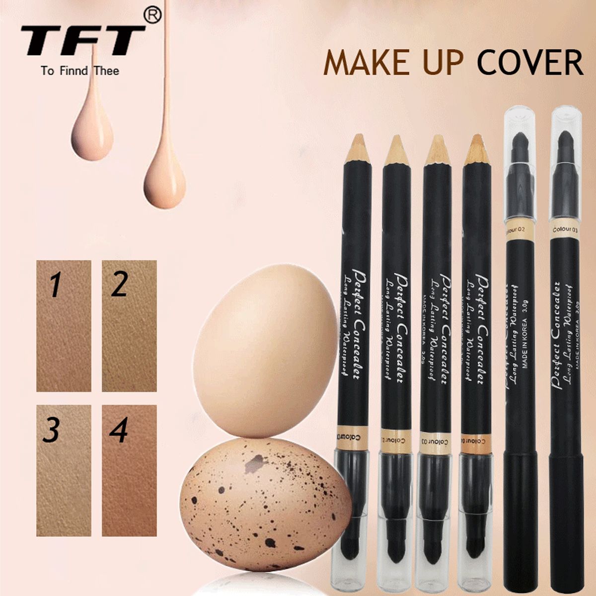 TFT Concealer Pencil For Face Double-sided Under Eye