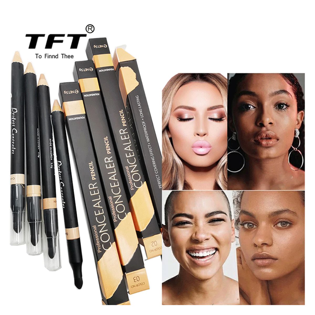 TFT Concealer Pencil For Face Double-sided Under Eye