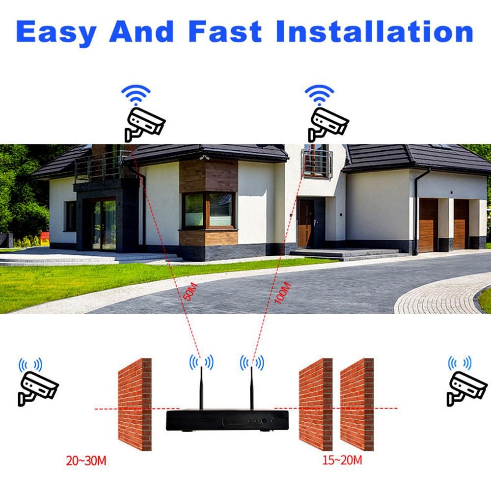 8CH Channel 3mp/5mp NVR Network Video Recorder NVR  CCTV Security Surveillance System (Hard Drive Not Included)