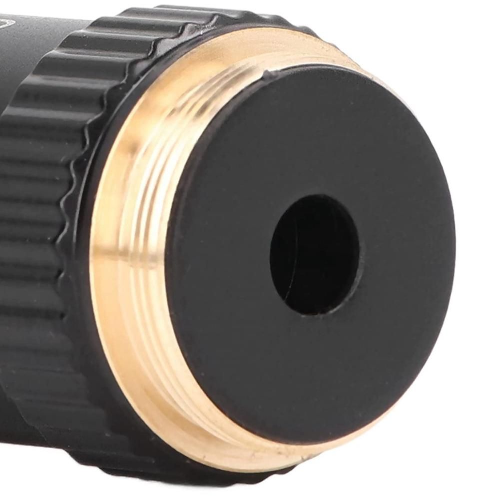 Biological Microscope Lens 195 Achromatic Black Objective Lens 100X Oil Objective Interface 202mm Thread