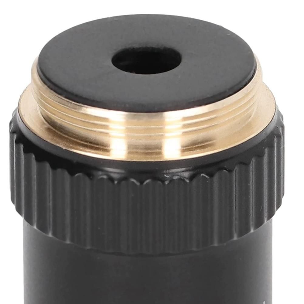 Biological Microscope Lens 195 Achromatic Black Objective Lens 100X Oil Objective Interface 202mm Thread