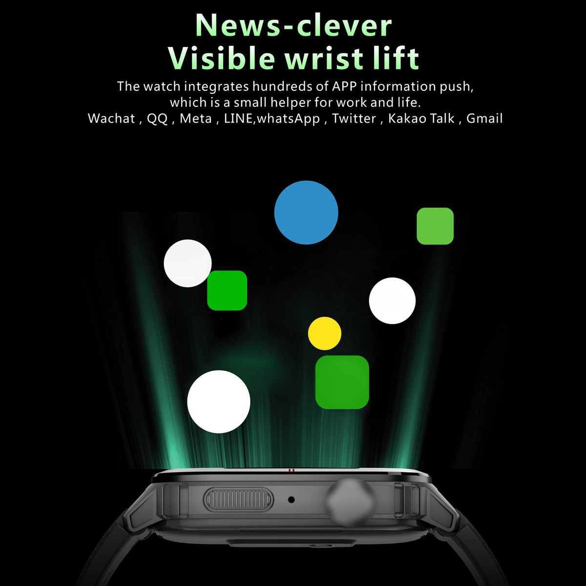 Q25 Smart Sports Watch 1.7'' TFT Full-Touch Screen BT Call