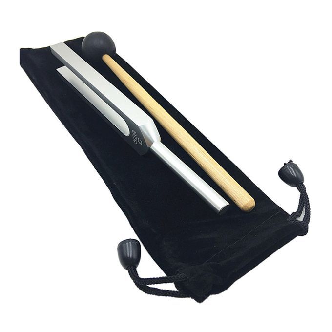 528Hz Tuning Fork With Mallet Set Sound Vibrations For Meditation