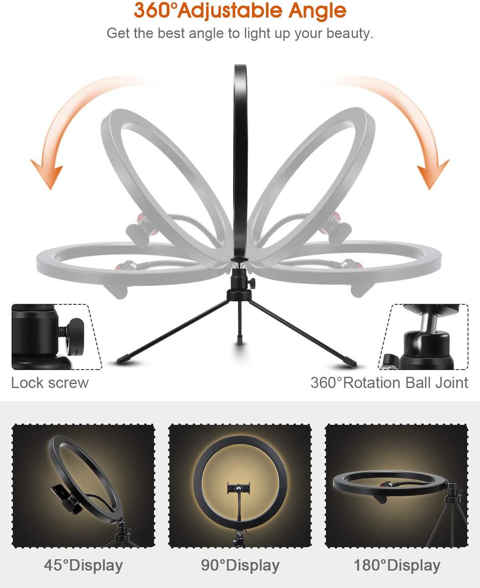 LED Photography Light Ring Light With Tripod 26cm