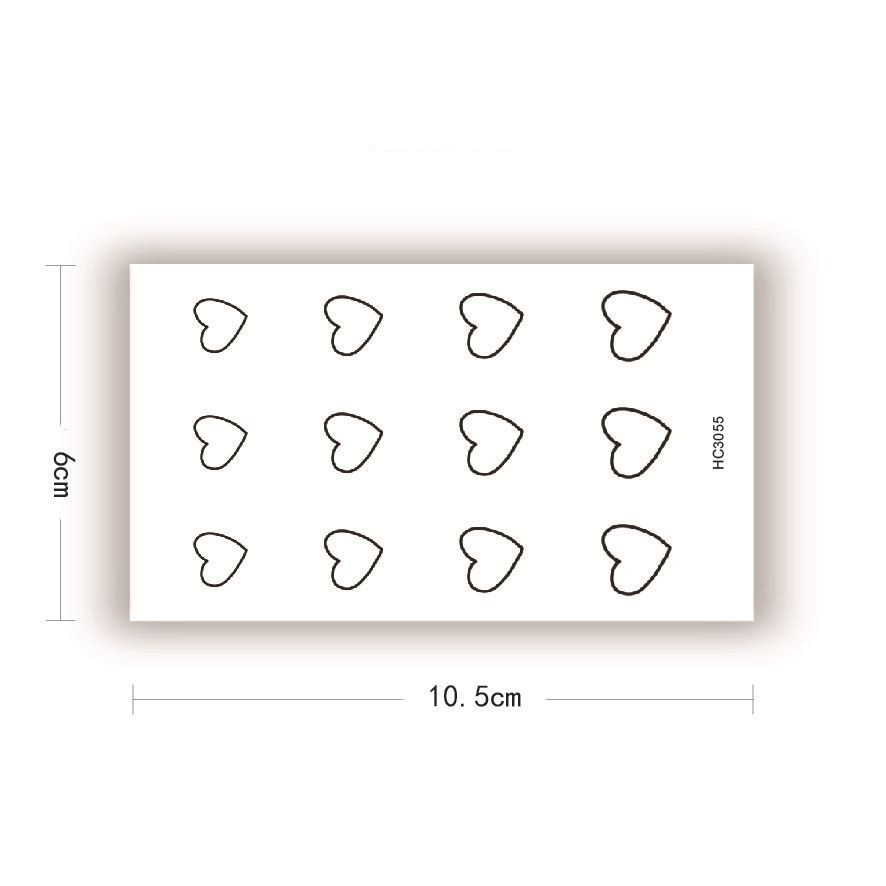 3pcs Waterproof Temporary Tattoo Stickere