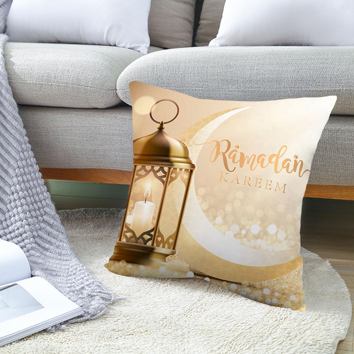 Pillow Case Moon Printed Couch Pillow Case