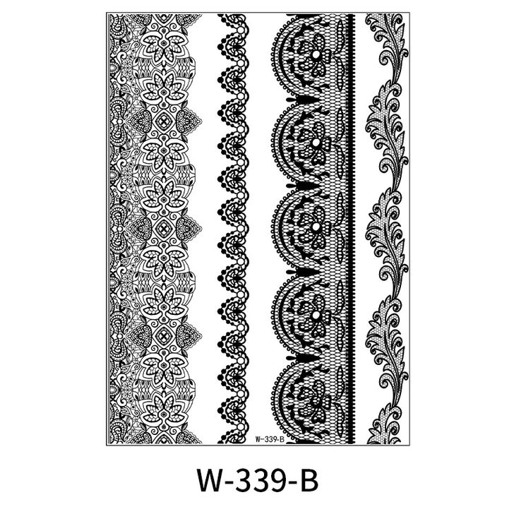 Henna Floral Temporary Body Art Tattoo Sticker
