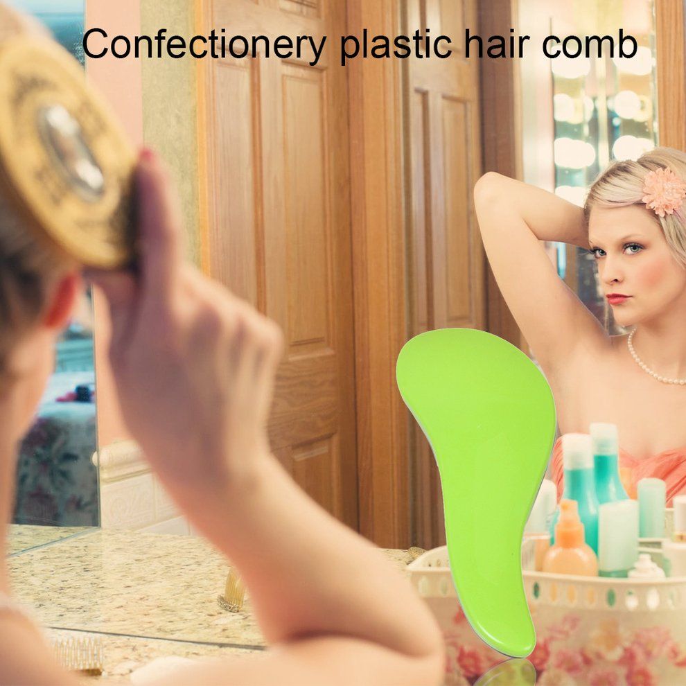Anti-static Hair Brush Pro Handle Tangle Detangling Comb Massage Comb
