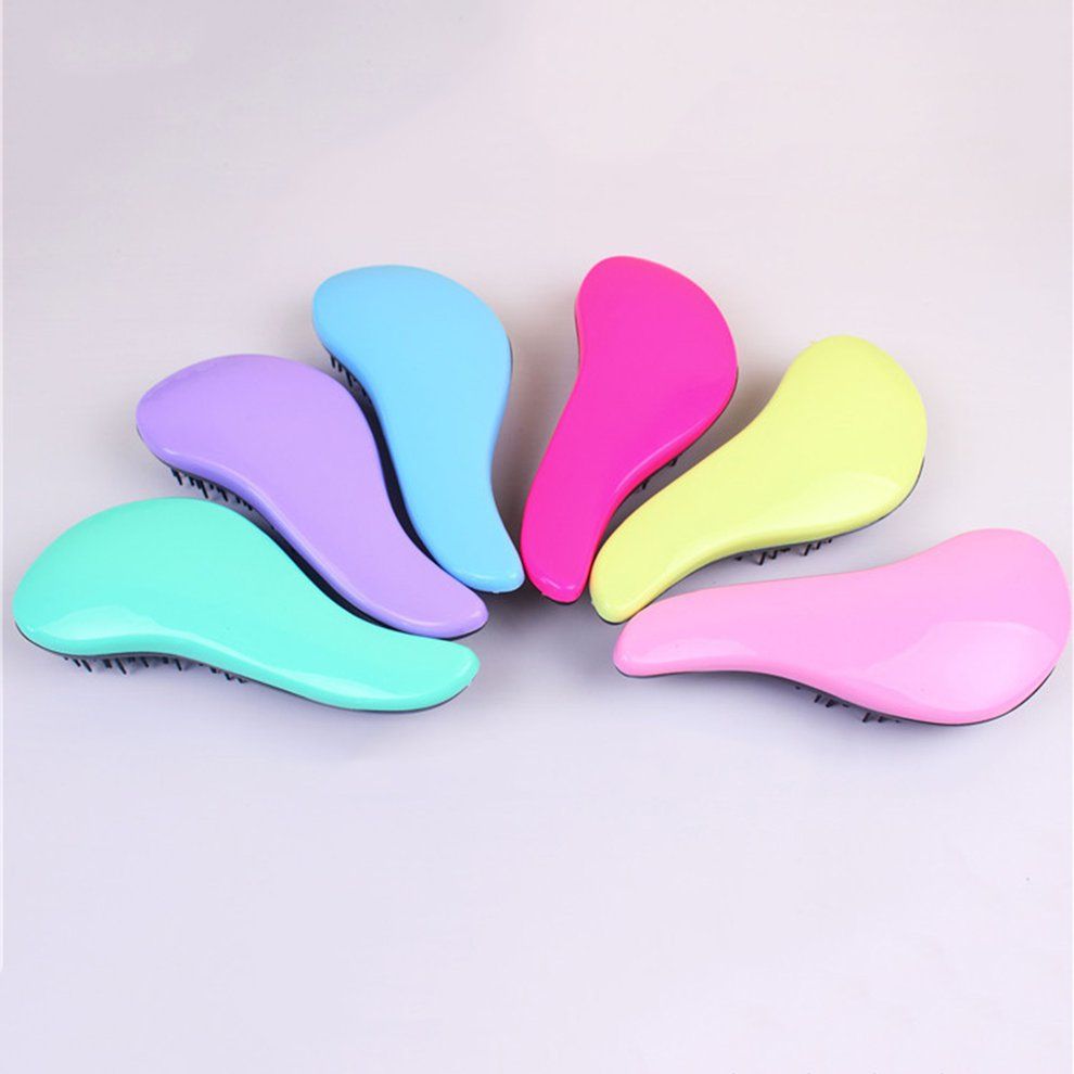Anti-static Hair Brush Pro Handle Tangle Detangling Comb Massage Comb