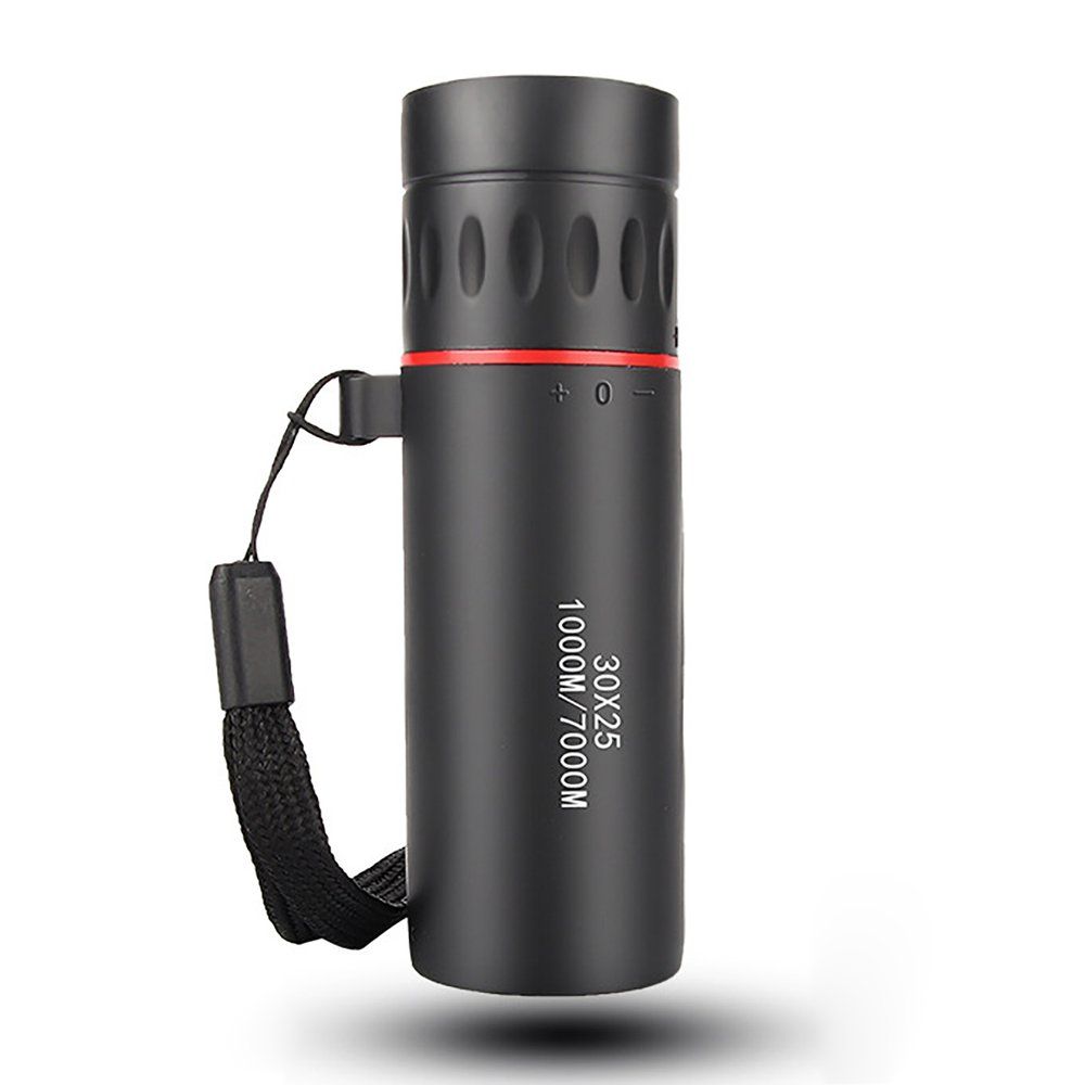 30x25 Monocular Telescope Dual Focus Optics Zoom Day & Night Waterproof Black