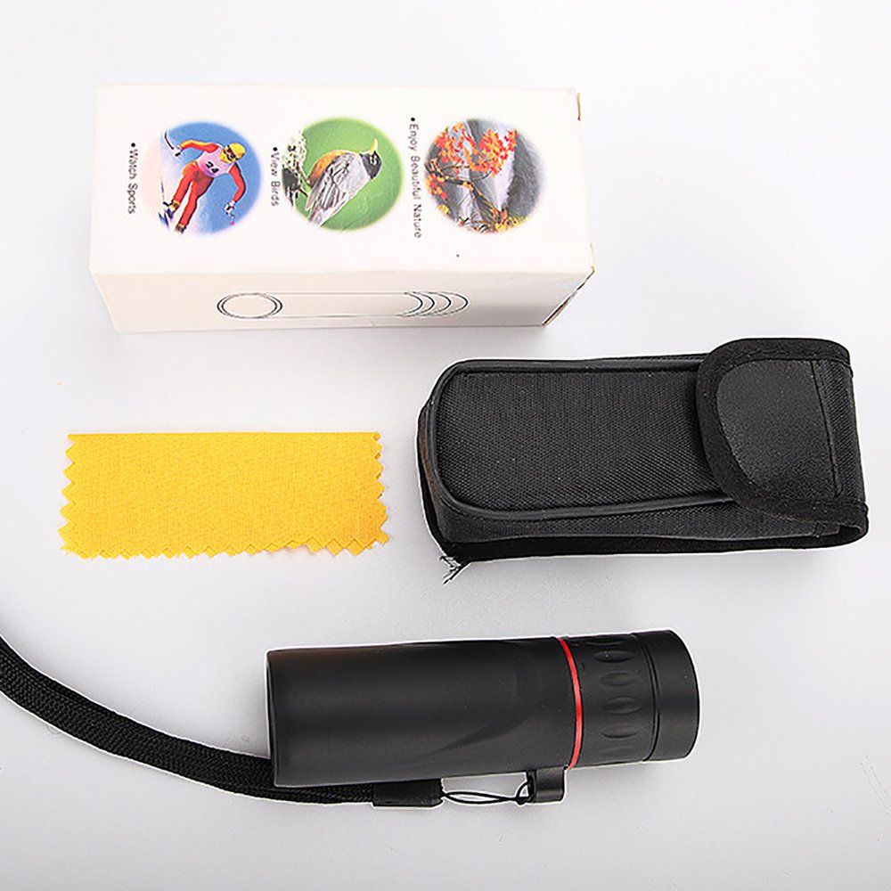 30x25 Monocular Telescope Dual Focus Optics Zoom Day & Night Waterproof Black