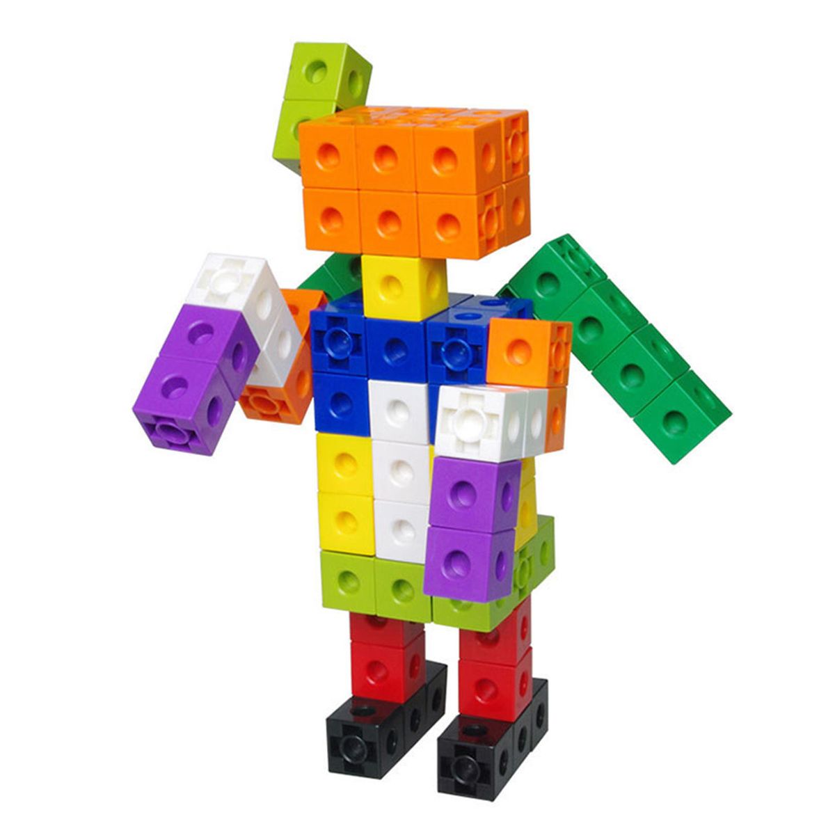 100 Pieces Mathematics Linking Cubes  Interlocking C