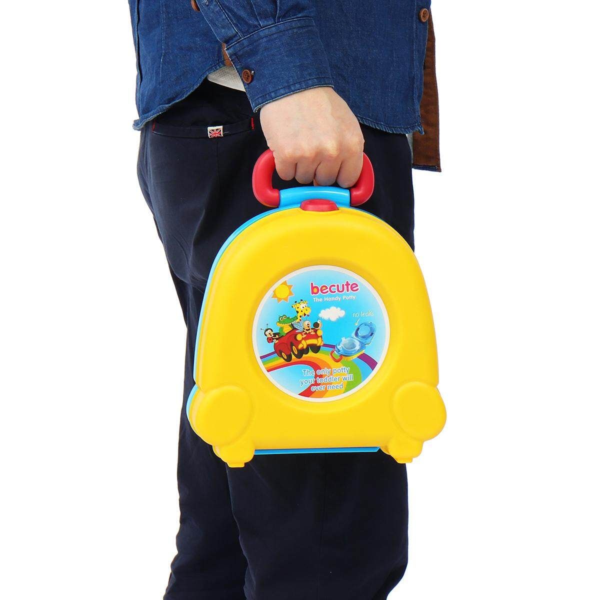Portable Kids Children Baby Toddler Toilet Urinal Training Potty Trainer Seat Yellow