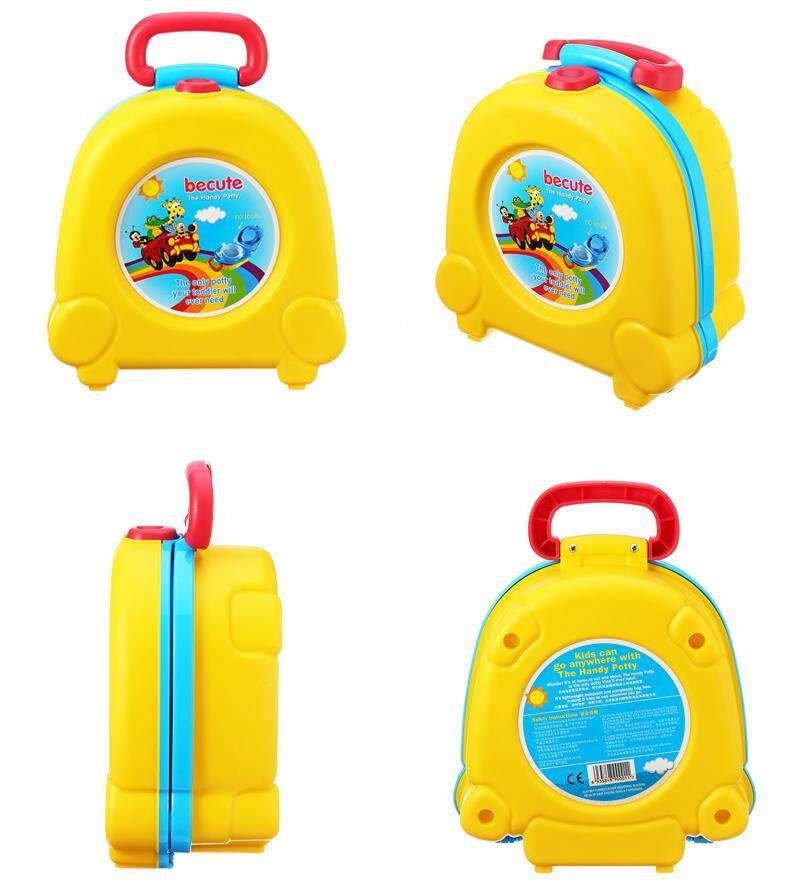 Portable Kids Children Baby Toddler Toilet Urinal Training Potty Trainer Seat Yellow