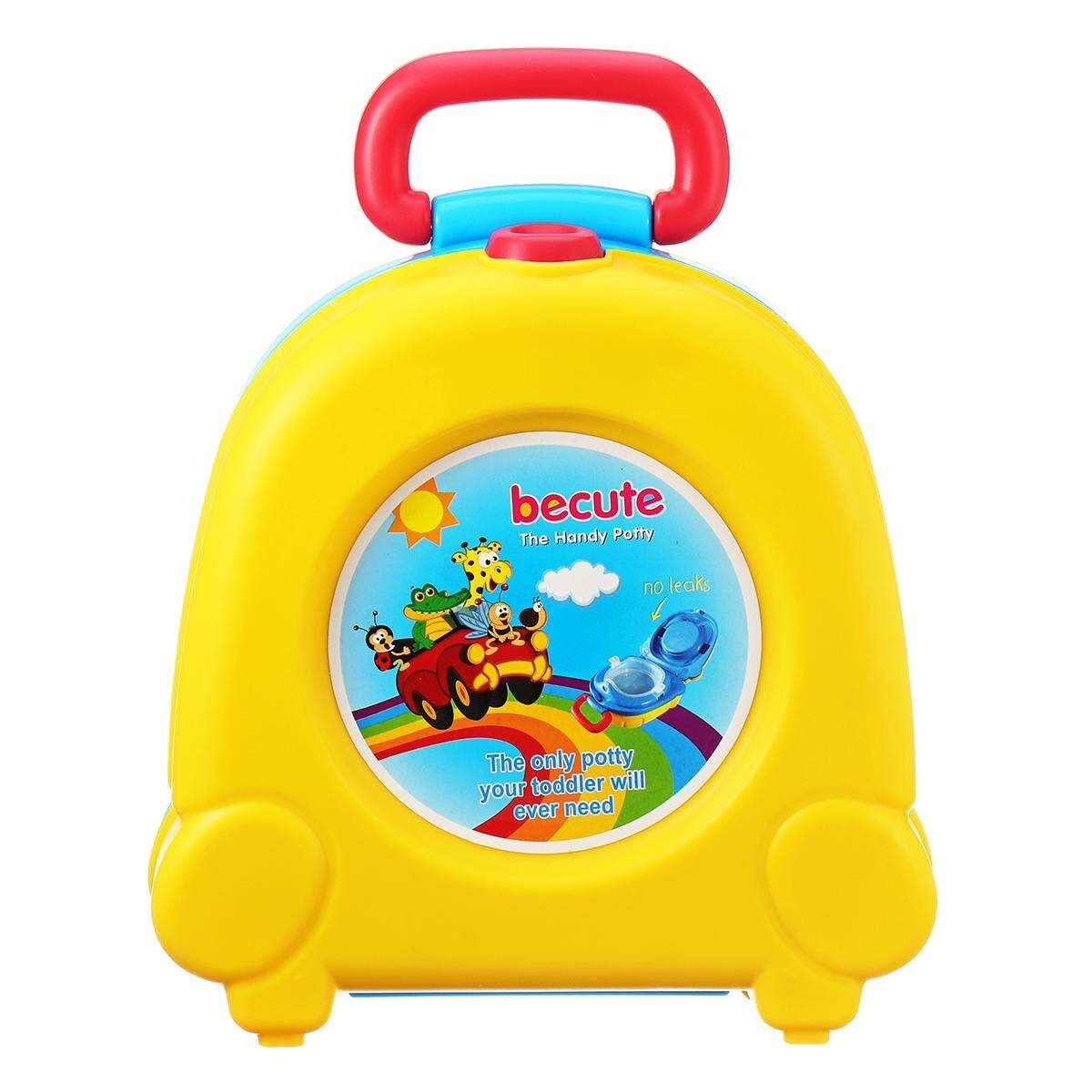 Portable Kids Children Baby Toddler Toilet Urinal Training Potty Trainer Seat Yellow