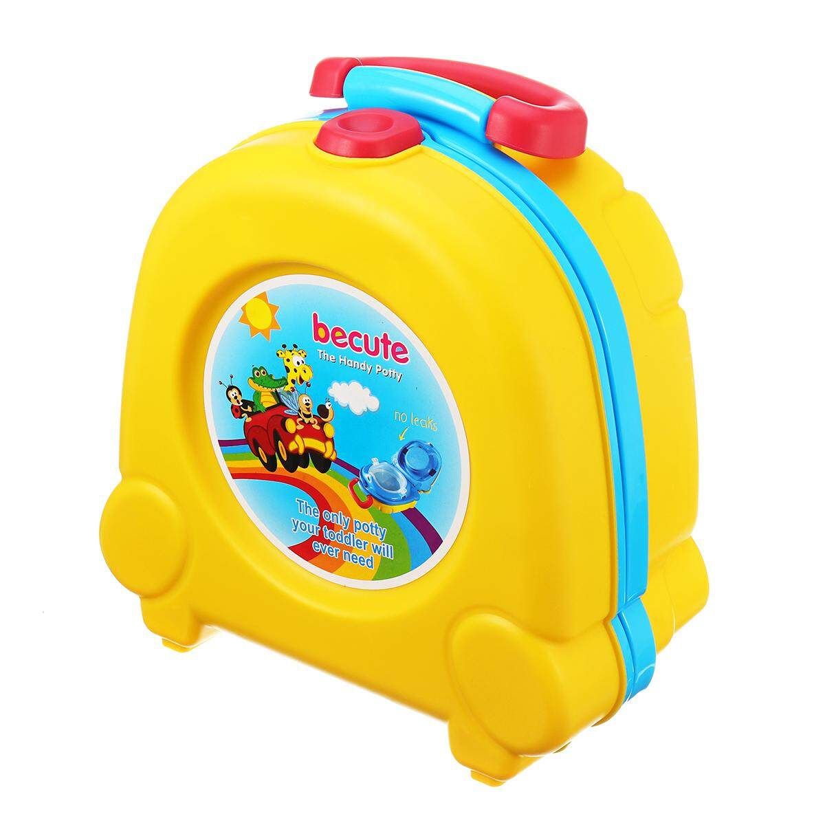 Portable Kids Children Baby Toddler Toilet Urinal Training Potty Trainer Seat Yellow